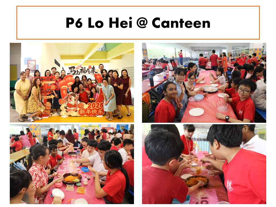 P6 Lo Hei @ Canteen